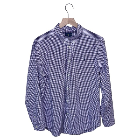 Ralph Lauren Other - Ralph Lauren Purple and Blue Plaid Boy’s Shirt, XL